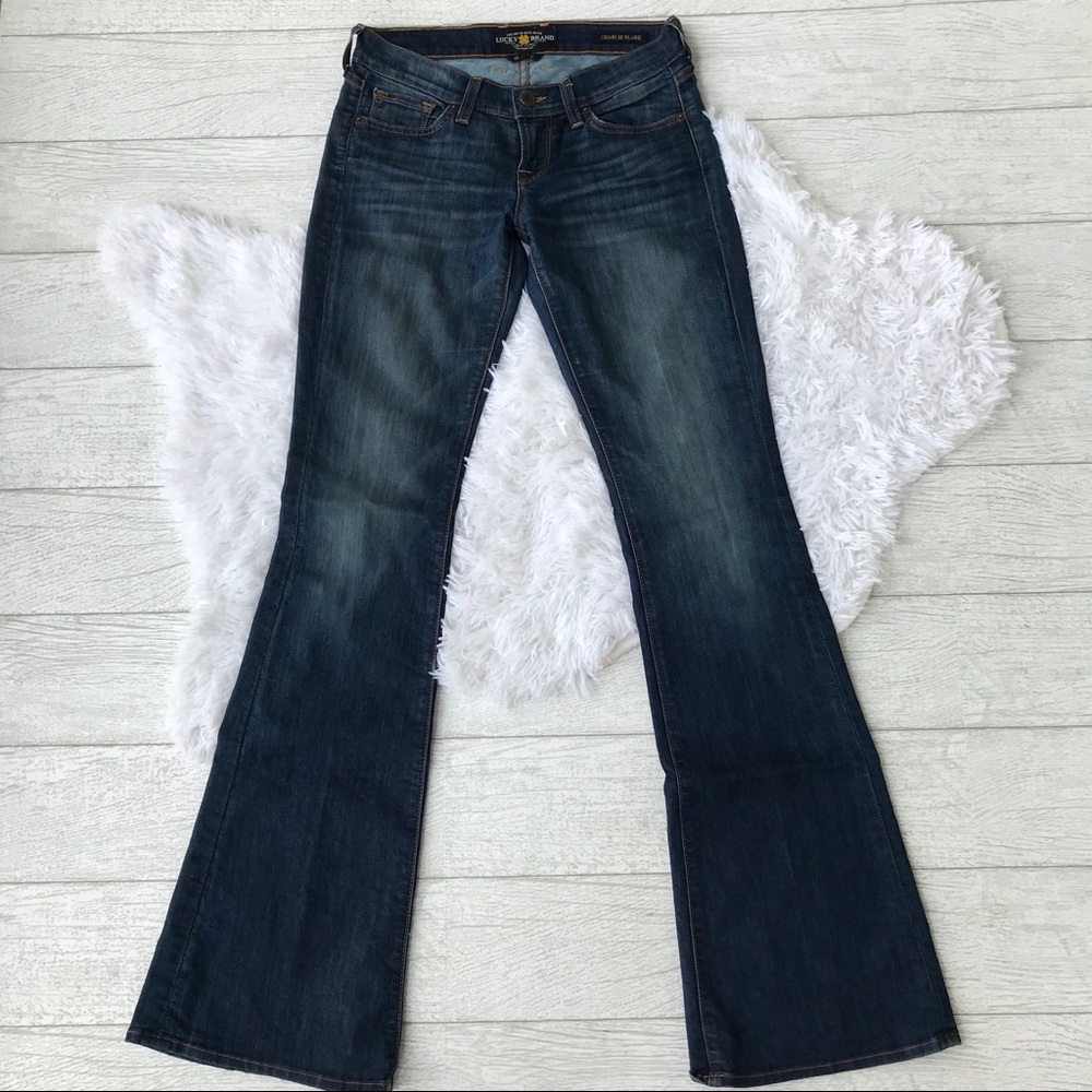 Lucky Brand Charlie Flare Jeans Darker Wash sz 25